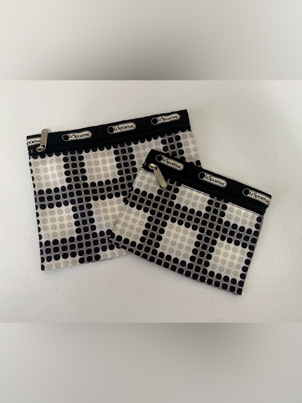 Lesportsac Set of Geometric Cosmetic Bags